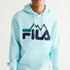 Promo ✨ Men's FILA Nan Hoodie Sweatshirt Blue 🎉