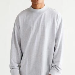 Buy 🎉 Men's Standard Cloth Shortstop Pique Mock Neck Tee Grey 🛒