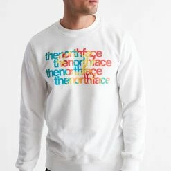 Brand new 🤩 Men's The North Face Graphic Injection Crew Neck Sweatshirt White ✔️