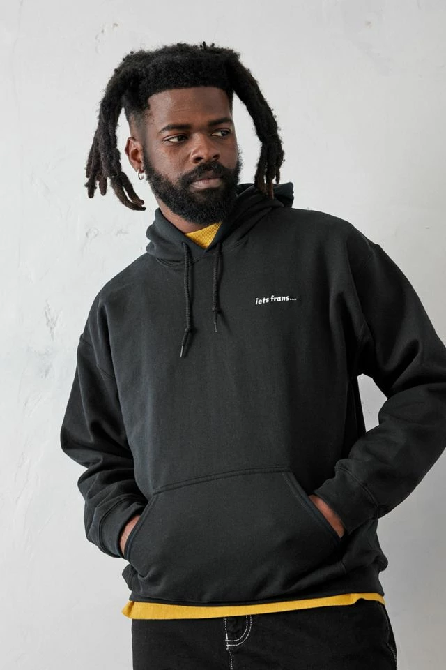 Best Sale ๐ฅ Men's Iets Frans... Black Hoodie Sweatshirt Black โญ