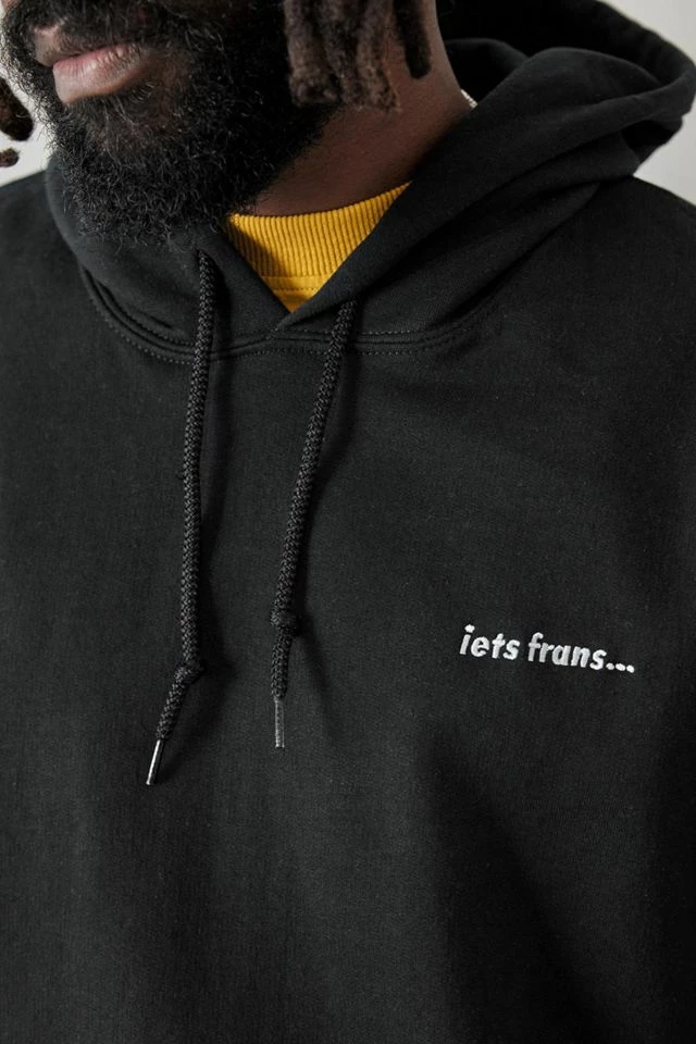 Best Sale ๐ฅ Men's Iets Frans... Black Hoodie Sweatshirt Black โญ - Image 2