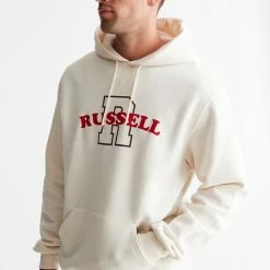 Best deal 🎉 Russell Athletic Men's Russell Collegiate Hoodie Sweatshirt White 🥰