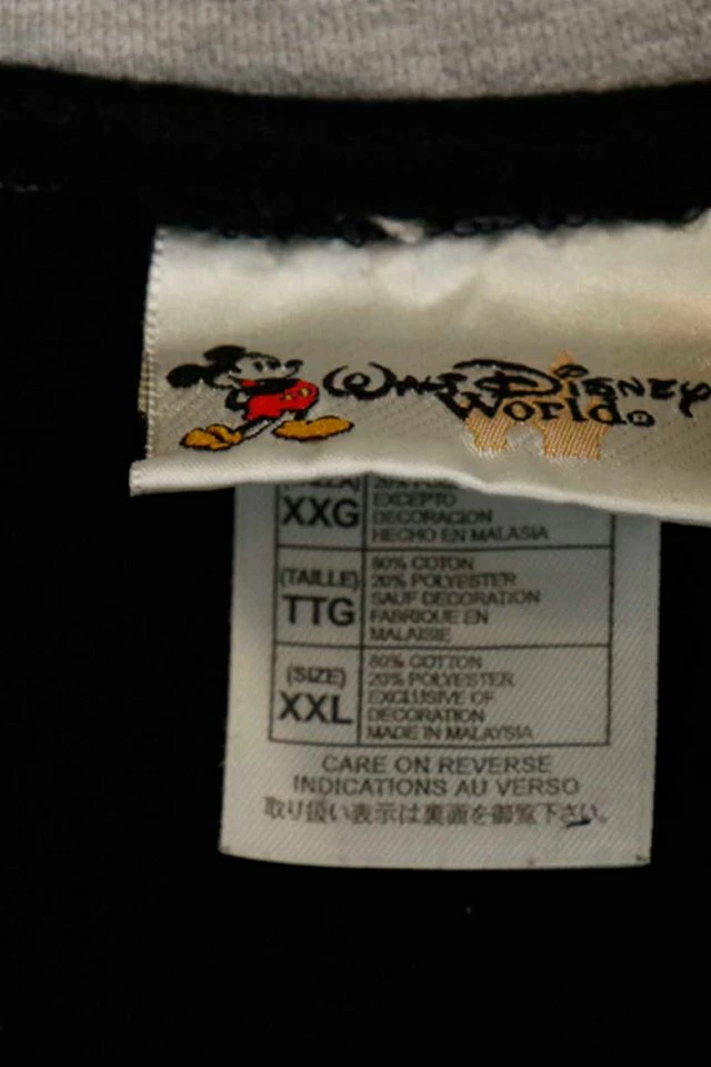 Flash Sale ๐คฉ Men's Vintage Walt Disney World Quarter Zip Sweatshirt Black ๐งจ - Image 3