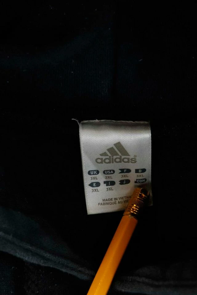 Cheap π Men's Vintage Adidas Hoodie Black π - Image 2