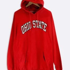 Deals 🌟 F As In Frank Men's Vintage Ohio State Spell Out Hoodie Red ⌛