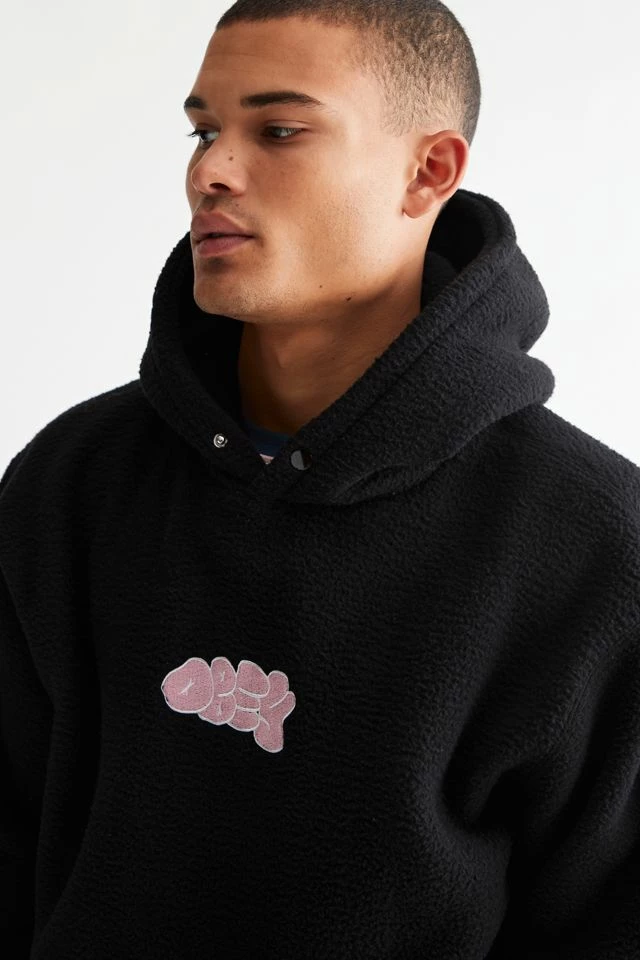 Budget π Men's OBEY Ladera Fleece Hoodie Sweatshirt Black π₯° - Image 4