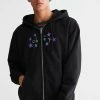 Outlet 👏 Men's OBEY Gaze Full Zip Hoodie Sweatshirt Black ⌛