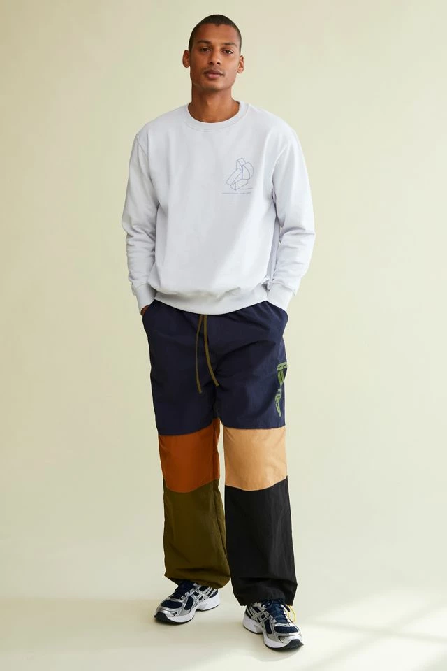 Brand new โญ Men's Hermanos Koumori Diagram Crew Neck Sweatshirt Dark Grey ๐ - Image 2