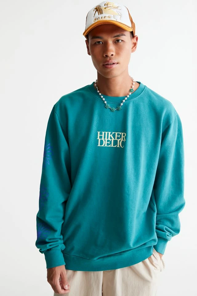 Flash Sale ๐งจ Men's Hikerdelic UO Exclusive Common Chicory Crew Neck Sweatshirt Slate ๐ฅฐ