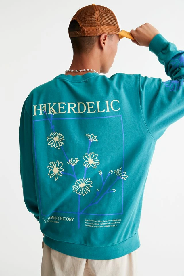 Flash Sale ๐งจ Men's Hikerdelic UO Exclusive Common Chicory Crew Neck Sweatshirt Slate ๐ฅฐ - Image 2