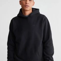 New 🌟 Men's Champion UO Exclusive Reverse Weave Open Hem Hoodie Sweatshirt Black 😉