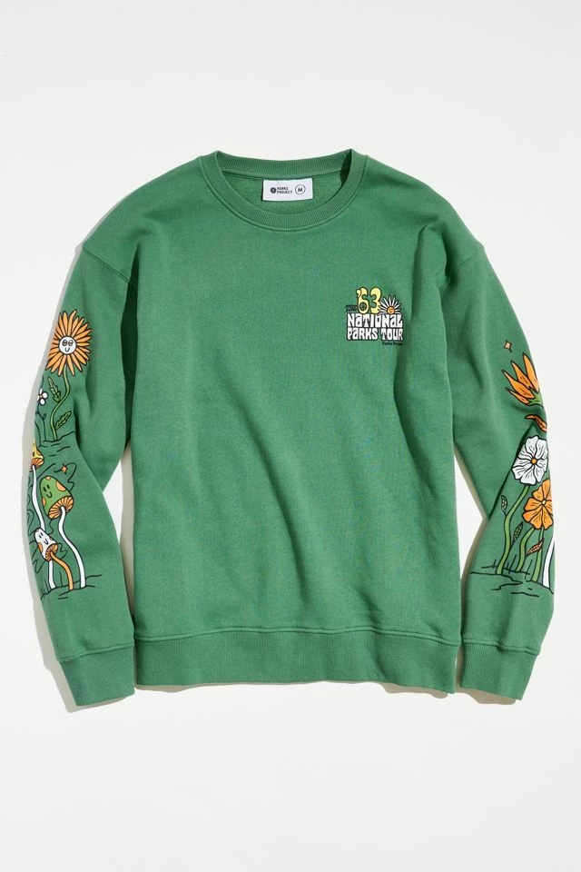 Wholesale π Men's Parks Project β63 National Parks Crew Neck Sweatshirt Green π