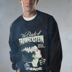 Best deal 🎁 Levi's Men's Levi’s X Universal Monsters Crew Neck Sweatshirt Black 🛒