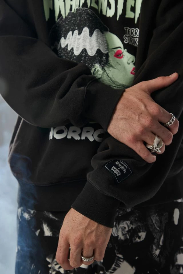 Best deal π Levi's Men's Leviβs X Universal Monsters Crew Neck Sweatshirt Black π - Image 3