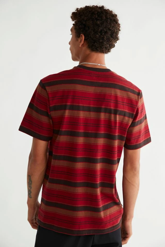 Discount ❤️ Men's Dark Seas Ruppert Yarn Dyed Tee Maroon Multi 🤩 - Image 4