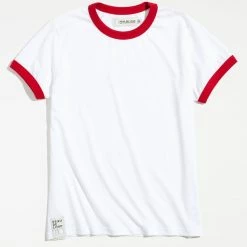 Promo 🔔 Men's Peau De Loup UO Exclusive Ringer Tee White 🛒