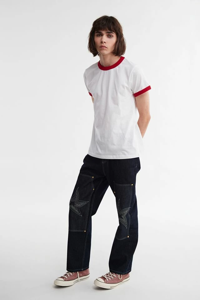 Promo π Men's Peau De Loup UO Exclusive Ringer Tee White π - Image 2