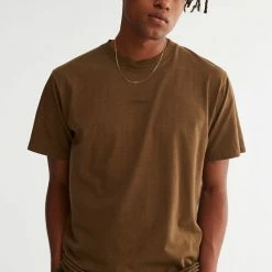 Deals 🛒 Men's THRILLS Minimal Thrills Merch Fit Tee Brown 🌟