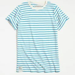 Flash Sale 🤩 Men's Peau De Loup UO Exclusive Striped Tee Blue Multi 🌟