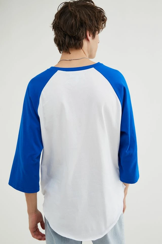 Cheapest 🛒 Urban Outfitters Men's UO ⚾ Baseball Tee Blue ✔️ - Image 3