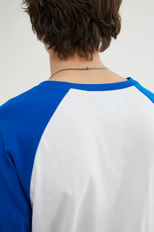 Cheapest 🛒 Urban Outfitters Men's UO ⚾ Baseball Tee Blue ✔️ - Image 4