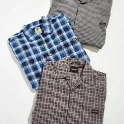 Best deal 😉 Men's Urban Renewal Vintage Dickies Plaid 👚 Shirt Blue 😉