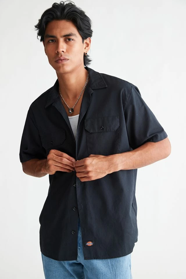 Discount โค๏ธ Men's Urban Renewal Vintage Dickies Oversized Work ๐ Shirt Khaki โ๏ธ
