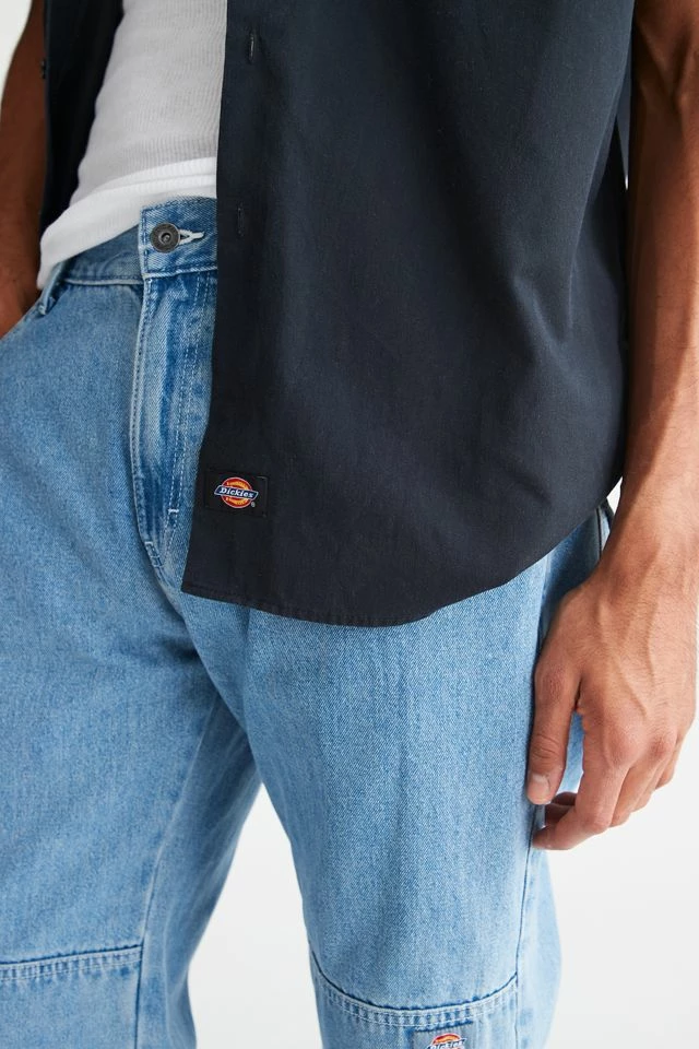 Discount โค๏ธ Men's Urban Renewal Vintage Dickies Oversized Work ๐ Shirt Khaki โ๏ธ - Image 4