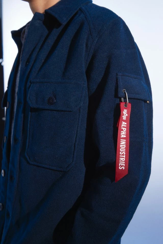 Cheap โจ Men's Alpha Industries Wool ๐ Shirt Jacket Grey ๐ฅฐ - Image 3