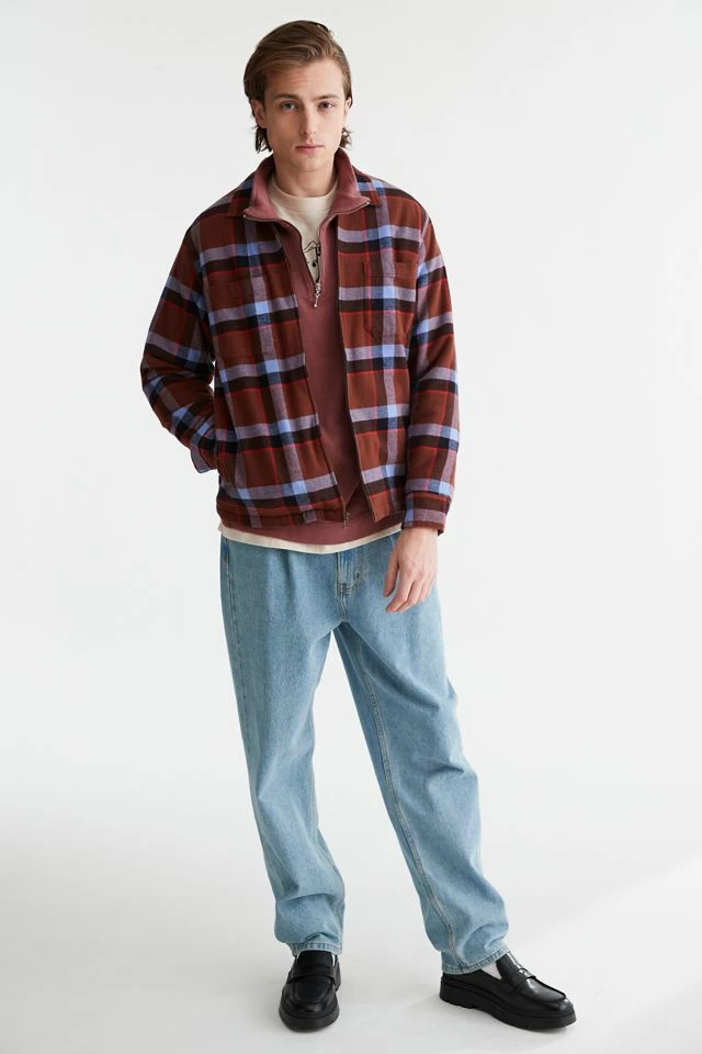 Promo ๐ฅ Men's OBEY Lloyd ๐ Shirt Jacket Brown Multi โค๏ธ - Image 2