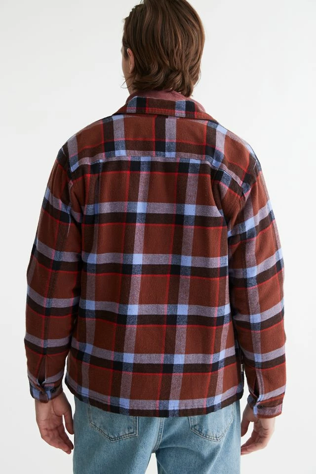 Promo ๐ฅ Men's OBEY Lloyd ๐ Shirt Jacket Brown Multi โค๏ธ - Image 3