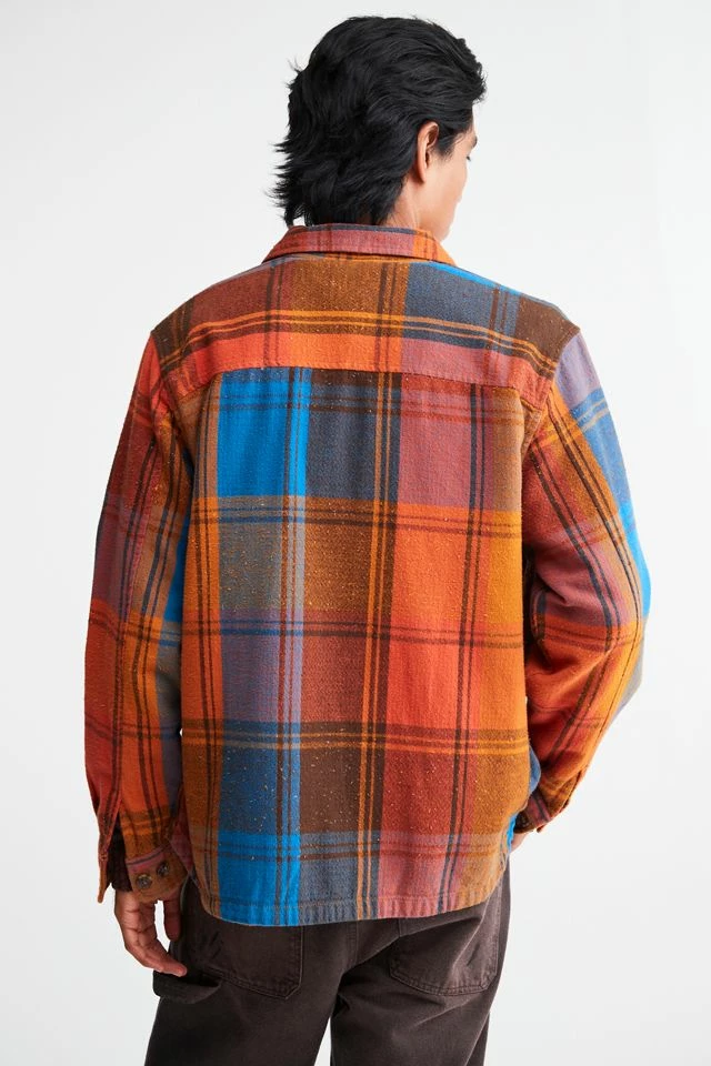 New ๐ Men's BDG Mason Speckled Plaid Overshirt Red ๐ - Image 5