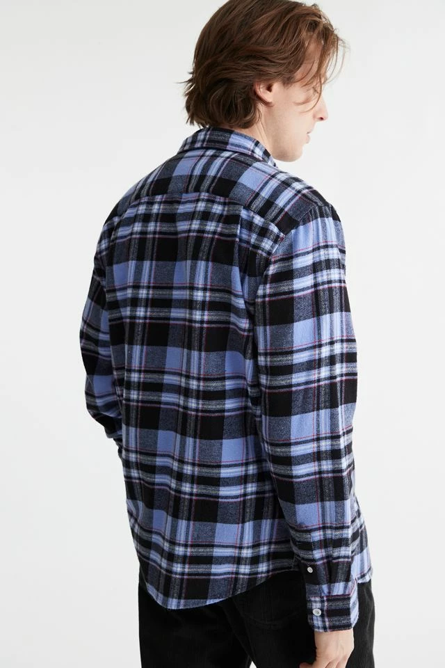 Discount ๐งจ Men's OBEY Arlo Plaid Flannel ๐ Shirt Lavender โ๏ธ - Image 4
