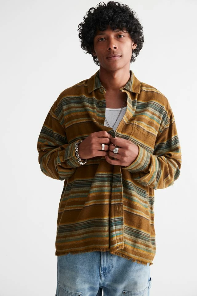 Best Sale π Men's BDG Vintage Core Flannel π Shirt Olive π₯