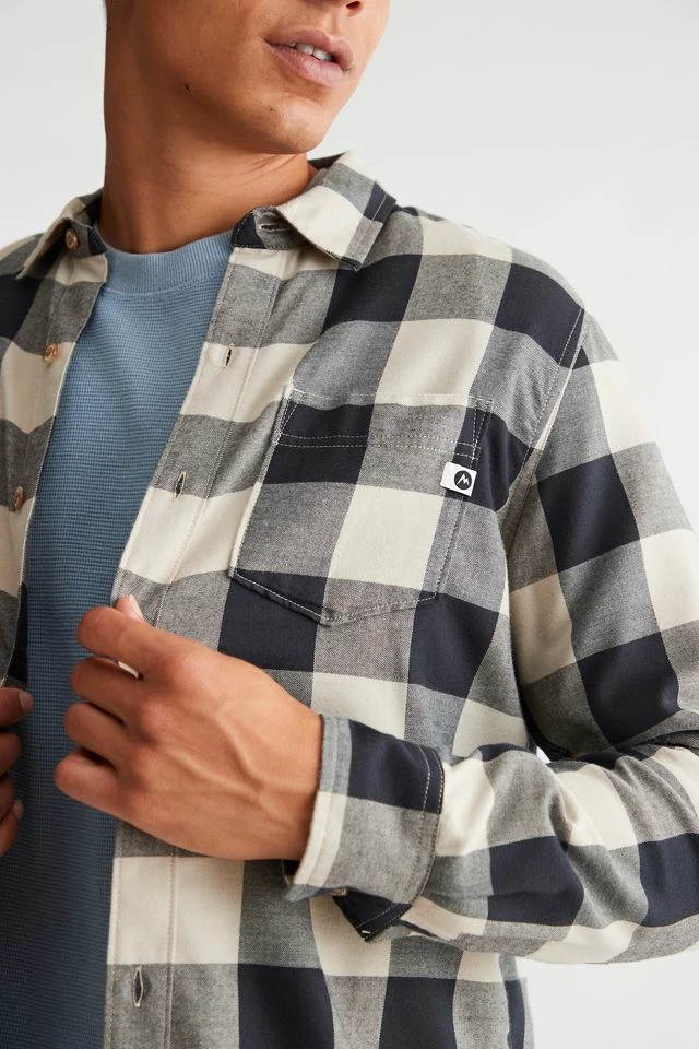 New ๐ Men's Marmot Anderson Lightweight Flannel ๐ Shirt Tan ๐ฏ - Image 4