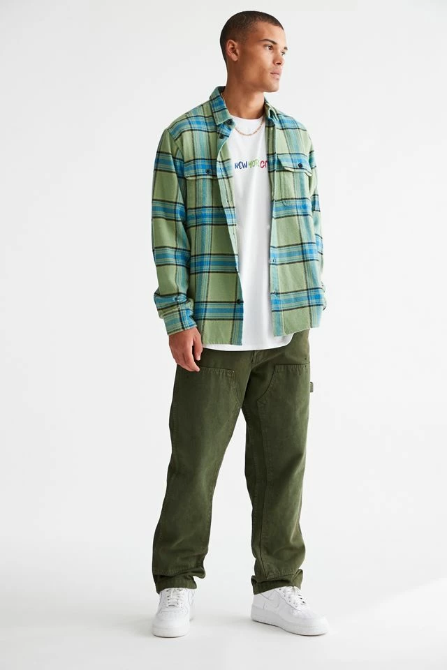 Best reviews of 🔔 Men's OBEY Eugene Plaid Flannel 👕 Shirt Lime 👍 - Image 2