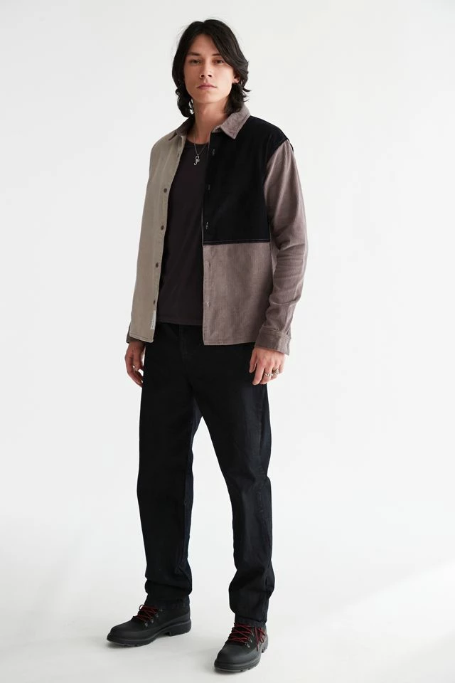 Deals โญ Men's Native Youth Wren Patchwork Cord ๐ Shirt Grey Multi ๐ - Image 2