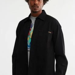 Best deal 🔔 Men's THRILLS X Hard Yakka Long Sleeve 👕 Shirt Black 😀