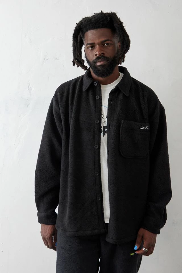 Deals 🎉 Men's Iets Frans... Black Fleece 👕 Shirt Black 🎉