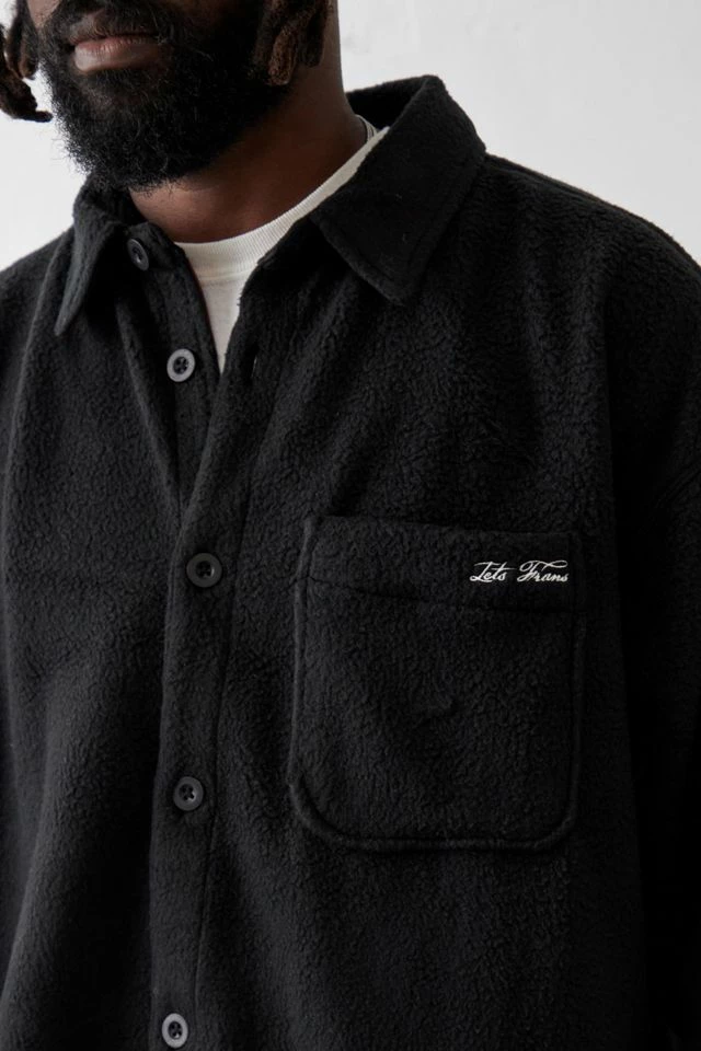 Deals 🎉 Men's Iets Frans... Black Fleece 👕 Shirt Black 🎉 - Image 2