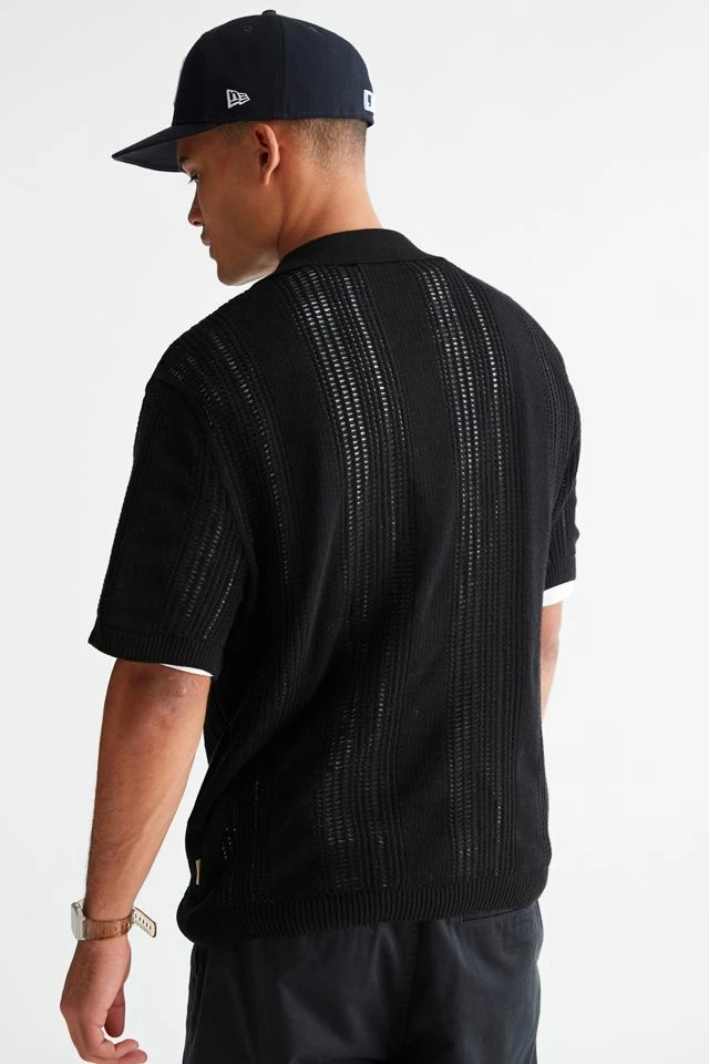 Promo ๐ Urban Outfitters Men's UO Director Popover Polo ๐ Shirt Black โจ - Image 4
