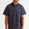 Budget 🎁 Men's THRILLS Transfixed Polo 👚 Shirt Navy 💯