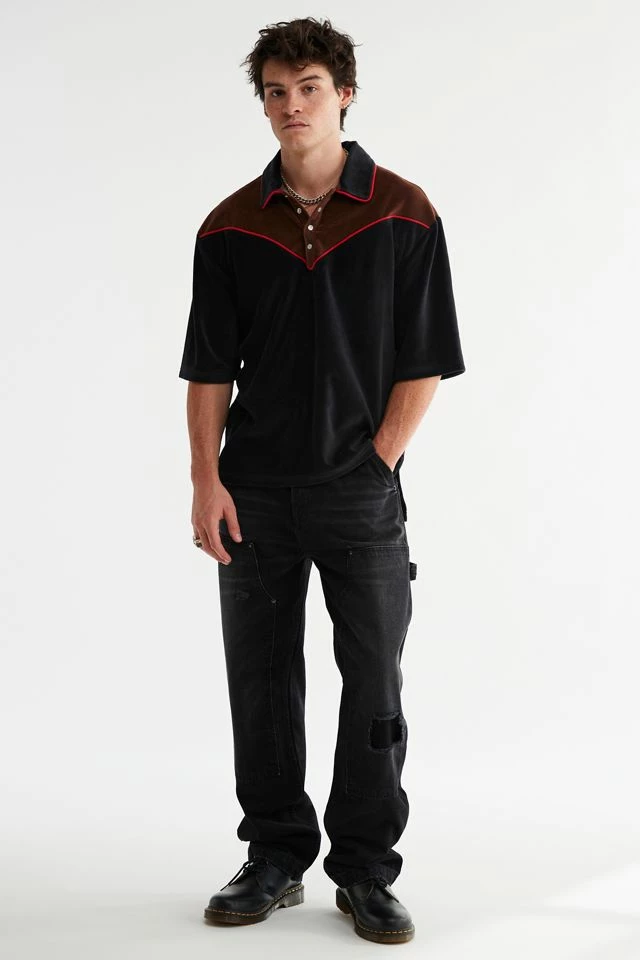 Wholesale ๐ Men's BDG Vaquero Polo ๐ Shirt Black ๐ - Image 2