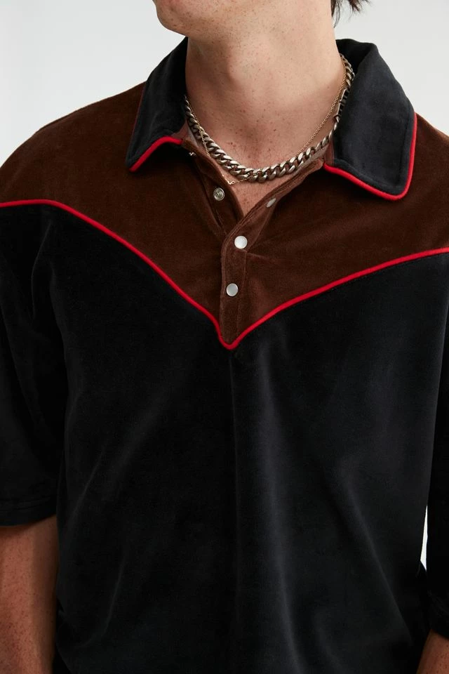 Wholesale ๐ Men's BDG Vaquero Polo ๐ Shirt Black ๐ - Image 3