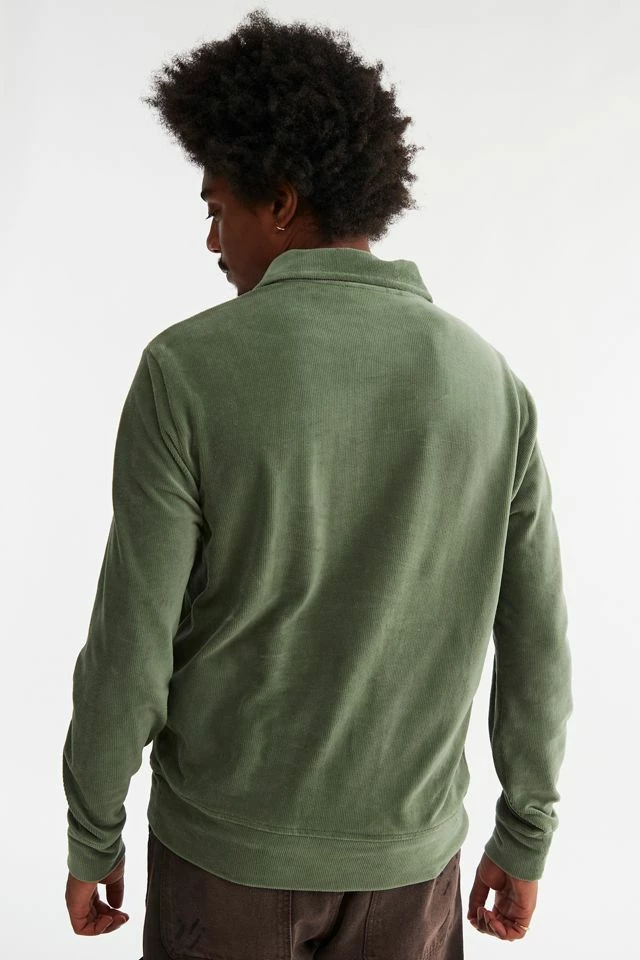 Deals โ๏ธ Men's Polo Ralph Lauren Knit Corduroy Half Zip Polo ๐ Shirt Khaki ๐ฅ - Image 5