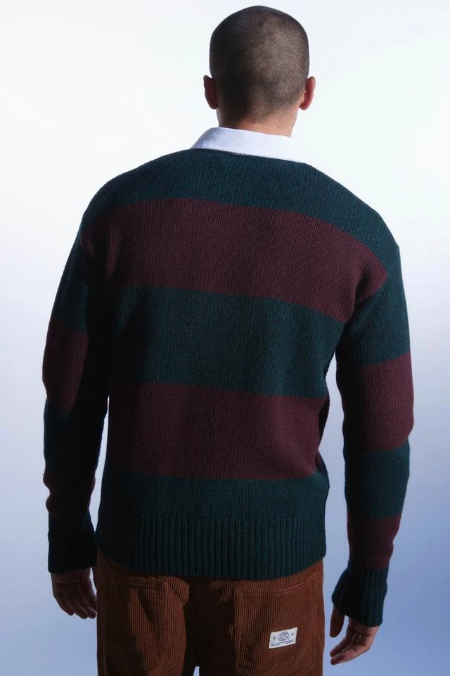 Best Sale 🤩 Men's Polo Ralph Lauren Rugby Sweater Purple Multi 🤩 - Image 4