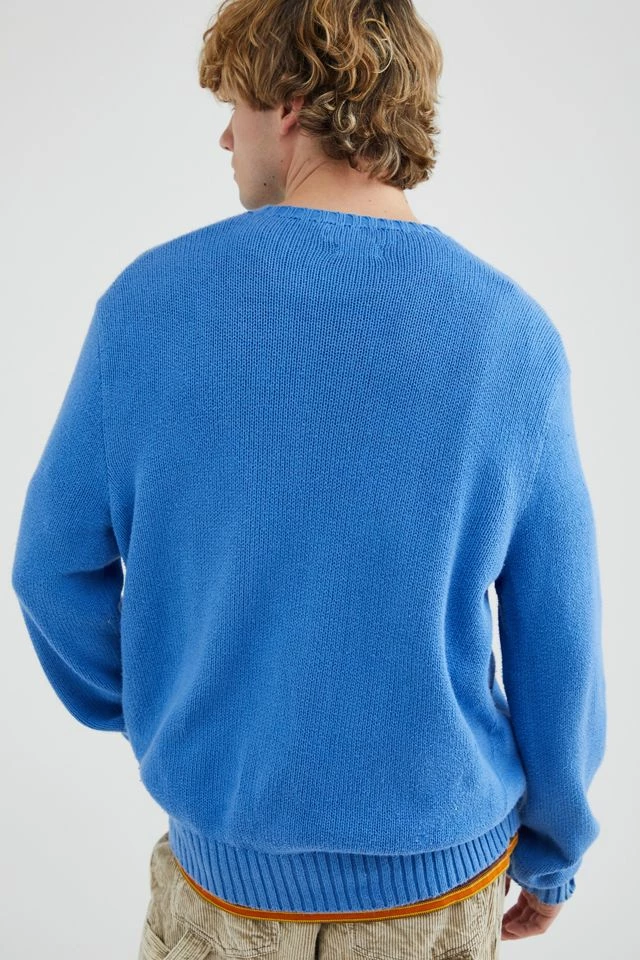 Best deal ๐ Men's Urban Renewal Vintage Polo Ralph Lauren Crew Neck Sweater Blue ๐ - Image 4