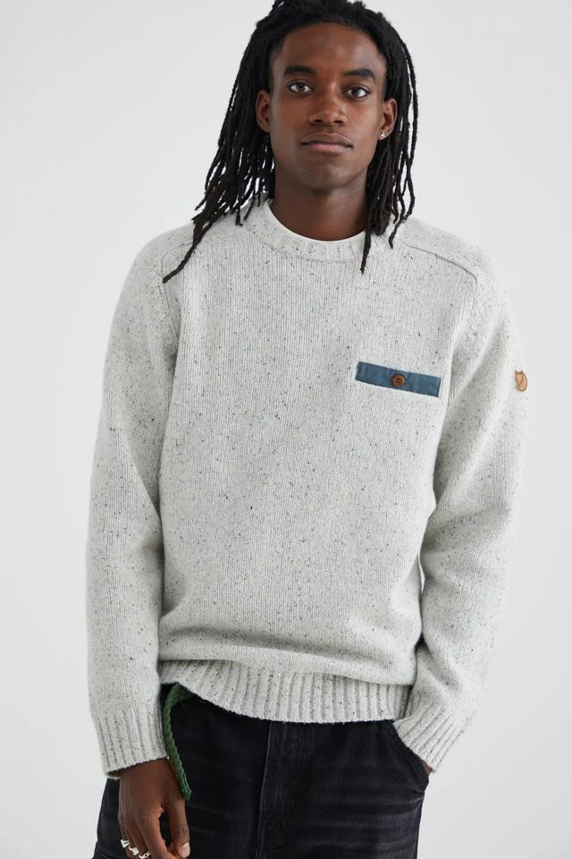 Cheap ✔️ Men's Fjallraven Lada Crew Neck Sweater Ivory ✨