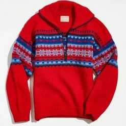 Brand new 😉 Urban Renewal Men's Vintage Quarter Zip Fair Isle Sweater Assorted ⭐