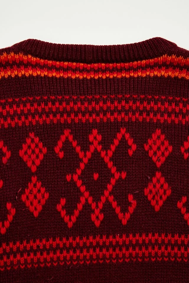 Discount ๐ Urban Renewal Men's Vintage Patterned Crew Neck Sweater Assorted ๐ - Image 4